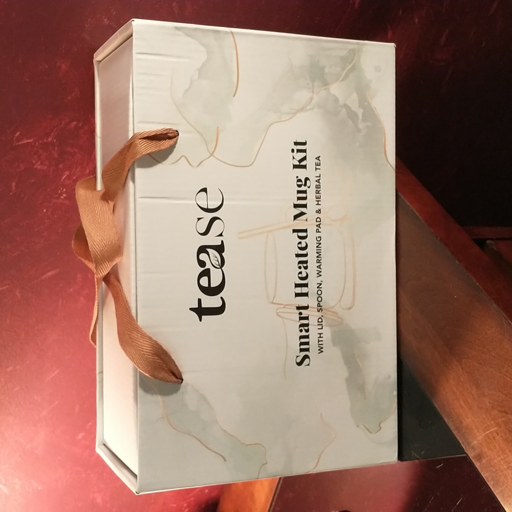 Tease Smart Heated Mug Kit Coffee Tea Cup - New Open Box
